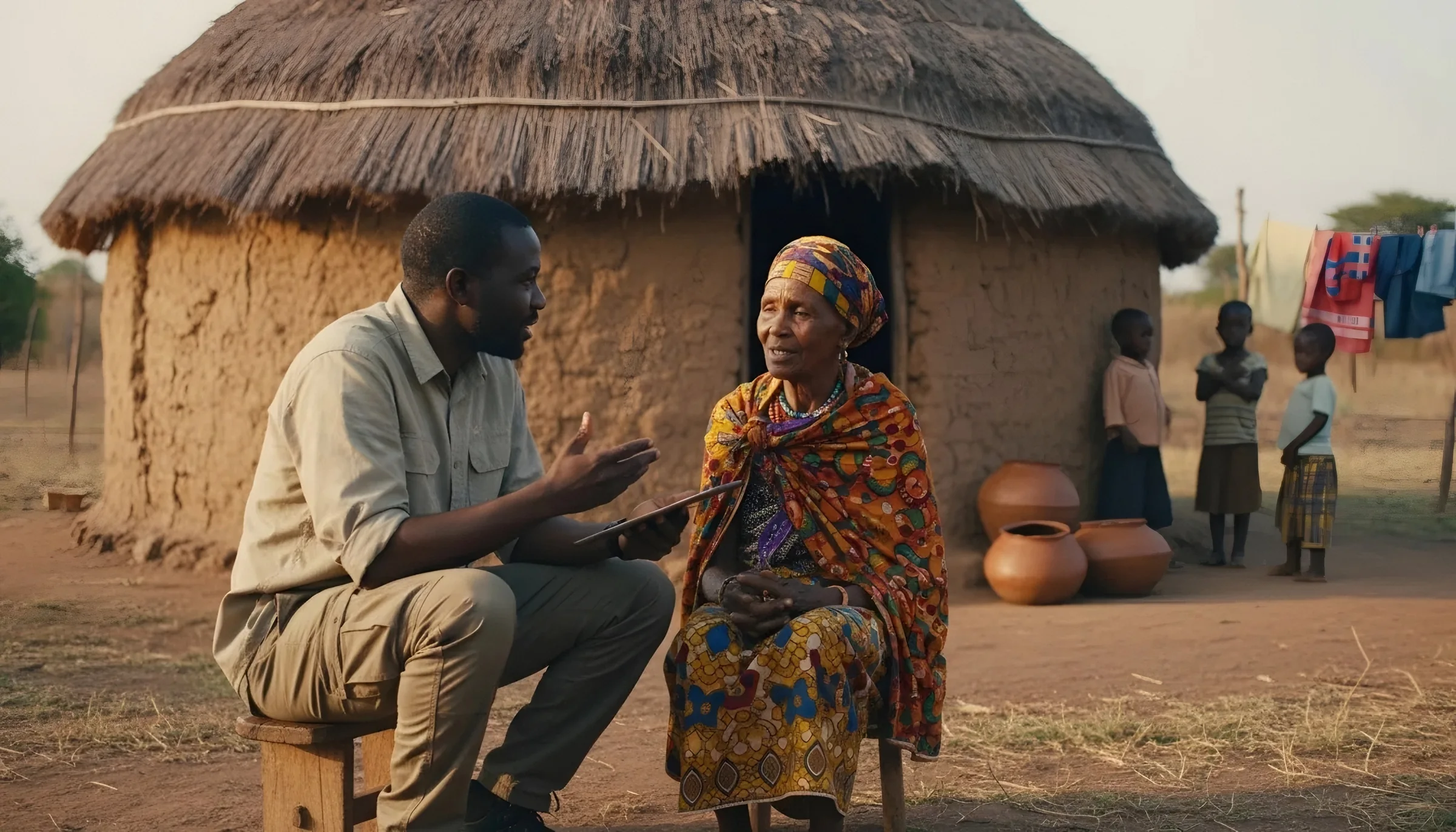 Research360 community interview supporting livelihoods and social protection research